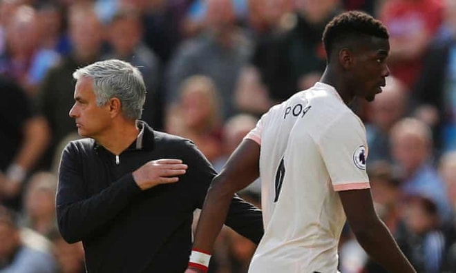 Mối quan hệ giữa Mourinho và Pogba đã rạn nứt từ lâu. Ảnh: Getty
