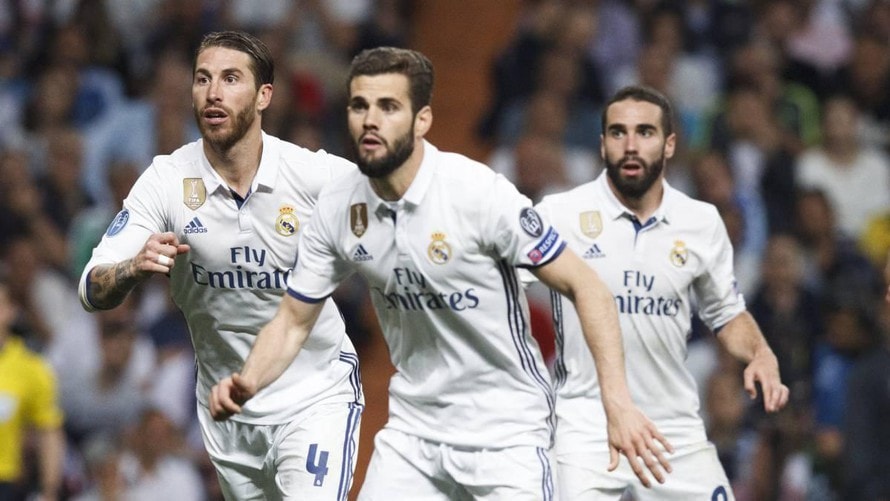Bộ ba cầu thủ Ramos, Nacho và Carvajal đều khó có thể ra sân thi đấu. Ảnh: internet
