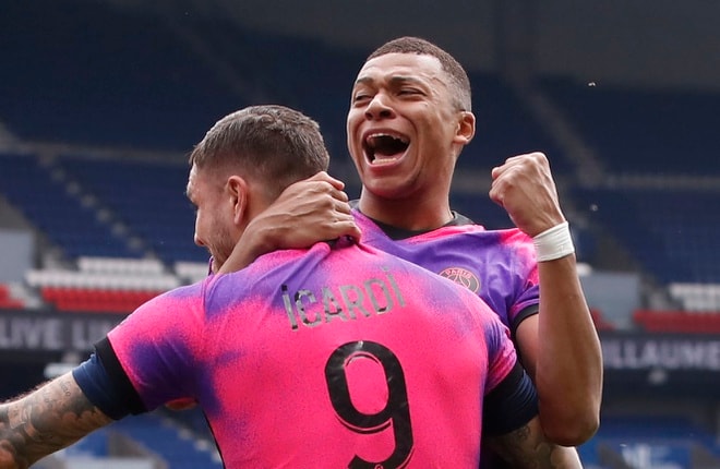 Mbappe đã ghi 23 bàn, kiến tạo 7 lần sau 28 trận tại Ligue mùa này. Ảnh: Reuters