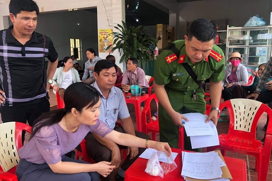 Công an tìm hiểu thông tin, làm rõ vụ việc. Ảnh: laodong.vn