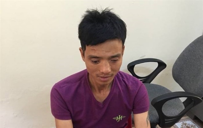 Nguyễn Đình Nhu tại cơ quan công an. Ảnh: vtc.vn