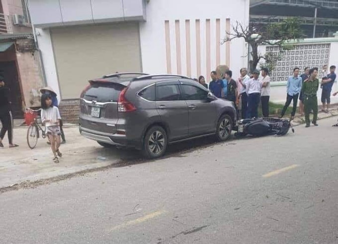Hiện trường vụ tai nạn.