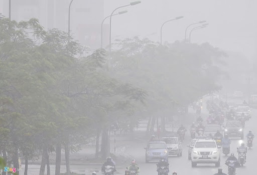 Hà Nội sáng sớm sương mù (Ảnh: zing)