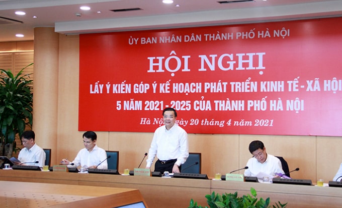 Chủ tịch UBND thành phố Chu Ngọc Anh chủ trì hội nghị