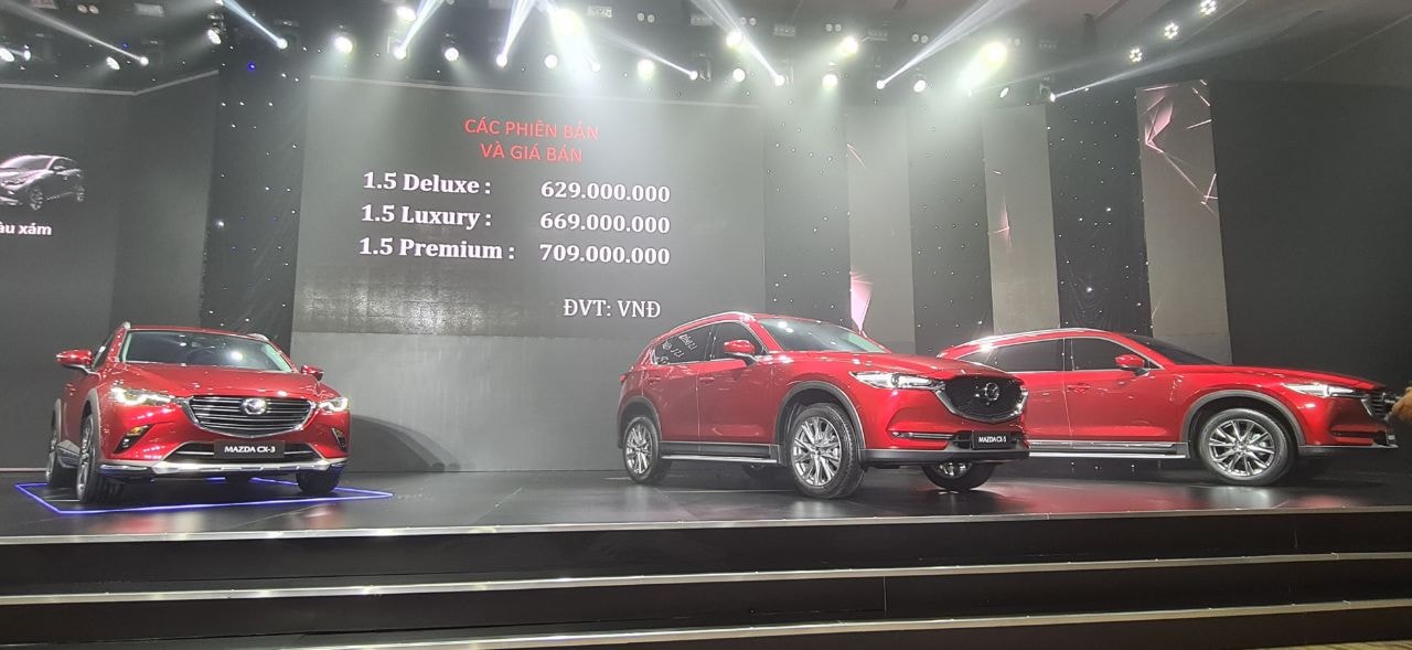Giá bán của Mazda CX-3 tại thị trường Việt Nam.