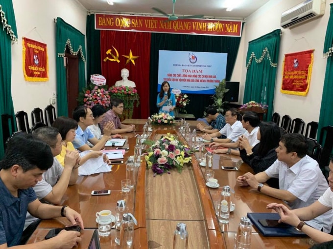 Hội Nhà báo tỉnh Vĩnh Phúc tổ chức tọa đàm “Nâng cao chất lượng hoạt động các chi hội nhà báo