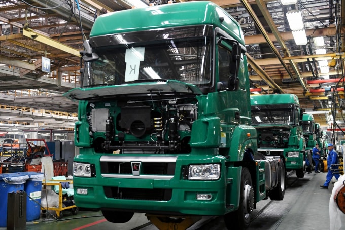 Nhà máy sản xuất ô tô Kamaz ở Tatarstan, Nga - Ảnh: Sputnik