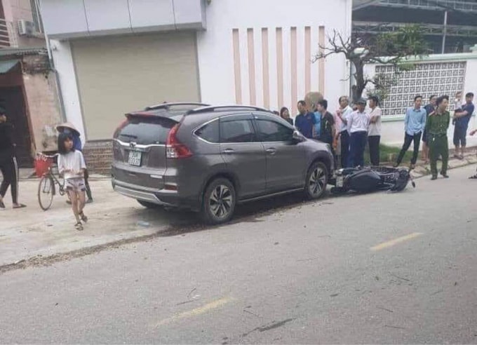 Hiện trường vụ tai nạn.