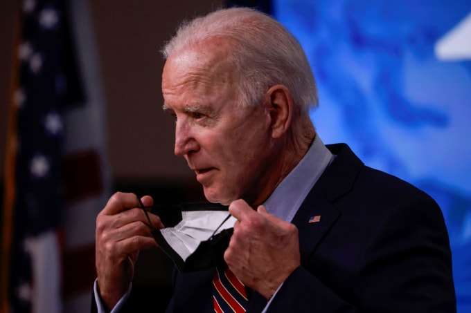 Tổng thống Joe Biden đang cho thấy quyết tâm của Mỹ trong nỗ lực chống biến đổi khí hậu toàn cầu - Ảnh: Reuters
