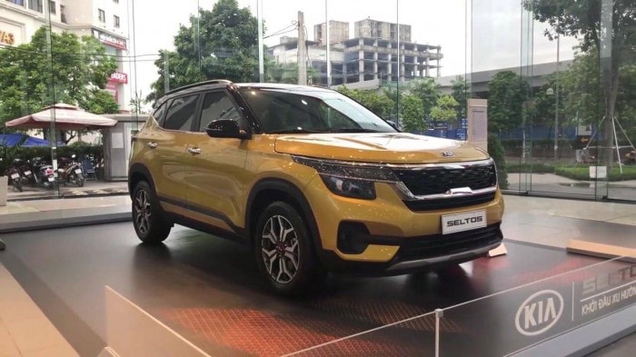 Kia Seltos tại một đại lý, do Thaco Auto sản xuất và phân phối. Ảnh: TL