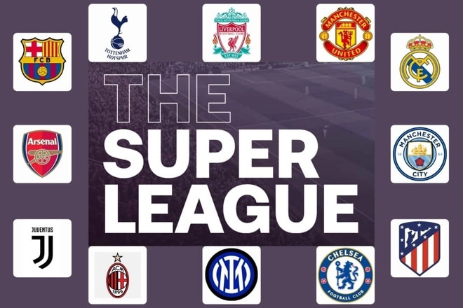 Super League đứng trước nguy cơ sụp đổ sau khi 9 CLB tuyên bố rút lui. Ảnh: Daily Mail