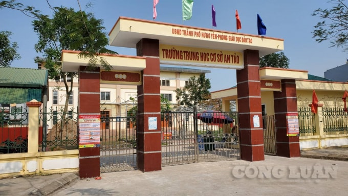 Dự án “Xây dựng 06 phòng học và các hạng mục phụ trợ Trường THCS An Tảo” có dấu hiệu sai phạm từ khâu lập kế hoạch đấu thầu.