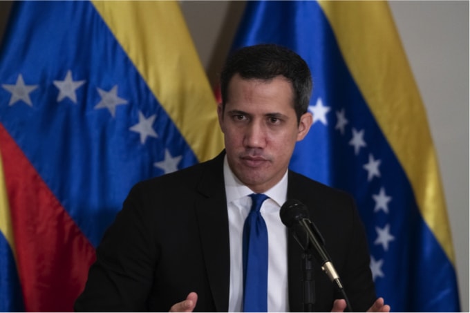 Ông Juan Guaido trong một cuộc trả lời phỏng vấn. (Nguồn: Carlos Becerra/Bloomberg Photo).