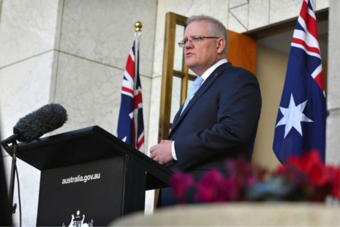Vào năm ngoái, Thủ tướng Australia Scott Morrison đề xuất một dự luật để đảm bảo mọi cấp chính quyền tại Australia sẽ hành động một cách nhất quán để bảo vệ lợi ích quốc gia. Ảnh: SCMP