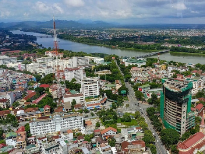 Trung tâm thành phố Huế hiện tại.
