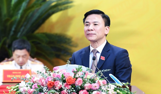 Bí thư Tỉnh ủy Thanh Hóa Đỗ Trọng Hưng ứng cử tại đơn vị bầu cử số 27 - TP. Thanh Hóa. Ảnh: QD