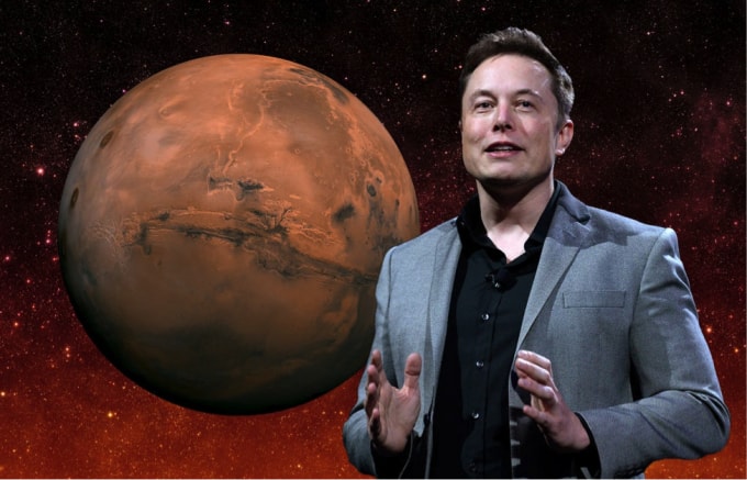 Giám đốc điều hành SpaceX Elon Musk muốn xây dựng một thành phố trên sao Hỏa. Ảnh: Getty.