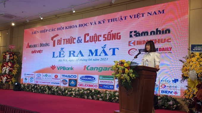Bà Nguyễn Thị Mai Hương, Phó Tổng biên tập phụ trách Báo Tri thức và Cuộc sống. Ảnh: Hà Vân