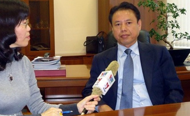 Ông Trần Đăng Chung trong một lần trả lời phỏng vấn truyền hình.