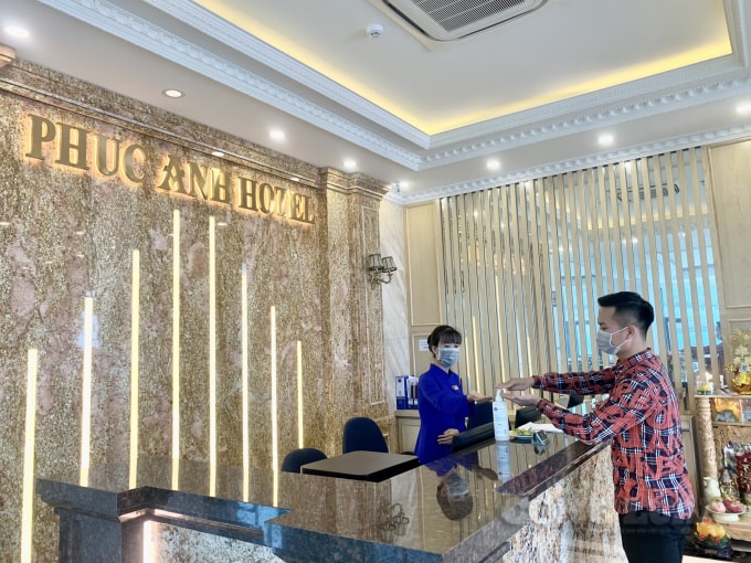 Các cơ sở lưu trú tại TP. Sầm Sơn thực hiện đầy đủ các biện pháp phòng, chống Covid-19.