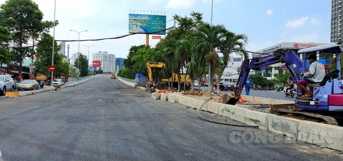 Một số hạng mục đang gấp rút hoàn thành. Ảnh: HT