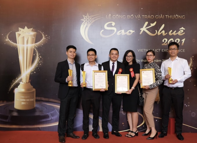 Các giải sản phẩm, giải pháp chuyển đổi số của BIDV đạt giải thưởng Sao Khuê 2021.