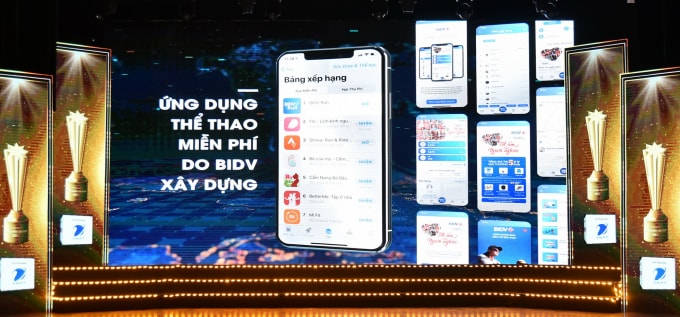Ứng dụng BIDVRUN được vinh danh tại giải thưởng Sao Khuê 2021.