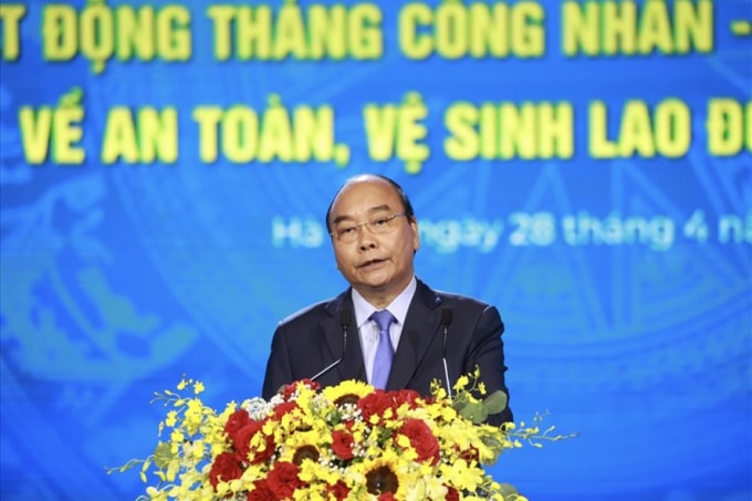 Chủ tịch nước Nguyễn Xuân Phúc phát biểu tại Lễ kỷ niệm.
