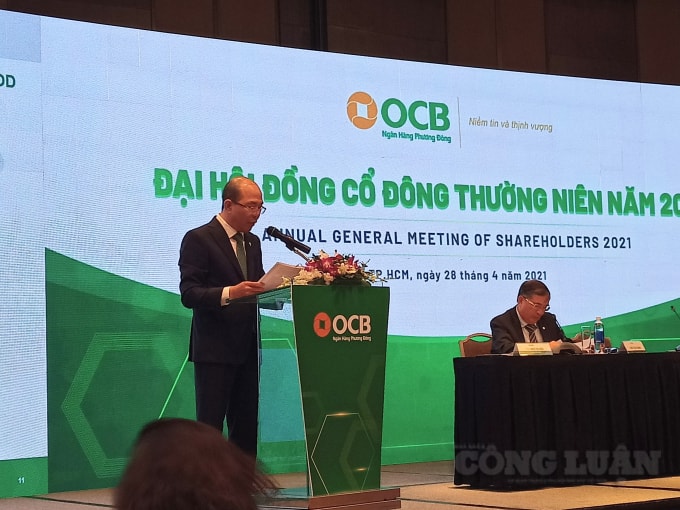 Ông Trịnh Văn Tuấn phát biểu tại đại hội