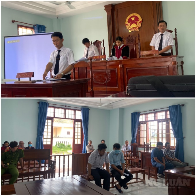 Phiên toà đầy đủ các thành phần tham dự, nhưng tạm hoãn vì lần thứ 5 bị cáo Xướng và luật sư không có mặt.