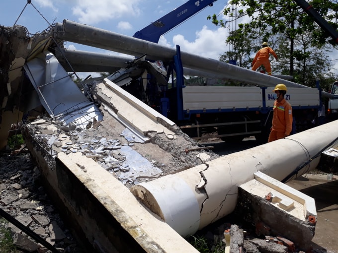 Hiện trường vụ tai nạn.