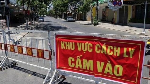Hiện nay khu vực hai bà cháu mắc COVID-19 đã được phong tỏa (ảnh nguồn internet).