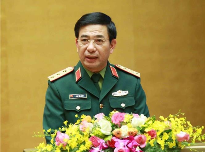 Ủy viên Bộ Chính trị, Bộ trưởng Bộ Quốc phòng - Thượng tướng Phan Văn Giang.