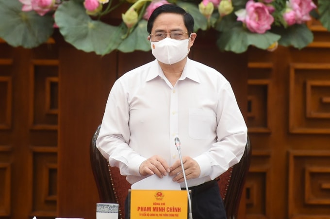 Thủ tướng Phạm Minh Chính chủ trì cuộc họp.