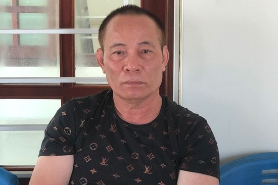 Nghi phạm Cao Trọng Phú tại cơ quan công an. Ảnh công an