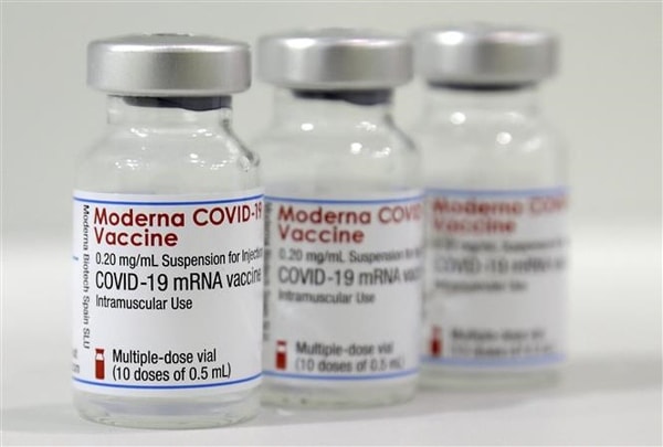 Vaccine ngừa COVID-19 của Moderna. Ảnh: AFP