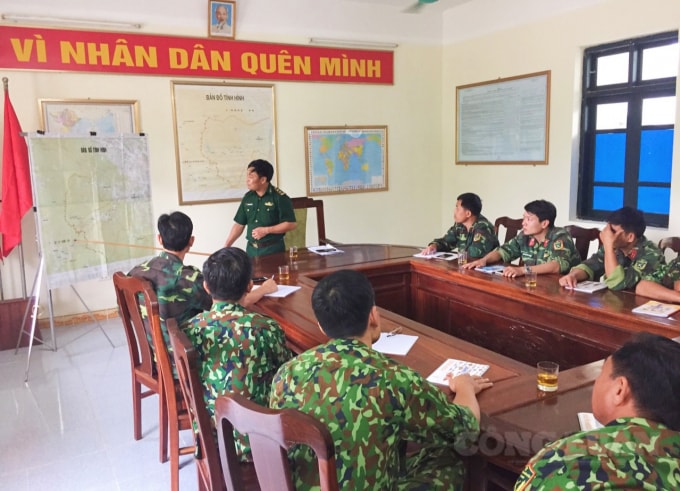 Đồn Biên phòng Cửa khẩu Quốc tế Cầu Treo bàn phương án thực hiện nhiệm vụ quản lý, bảo vệ biên giới, phòng chống dịch Covid-19.