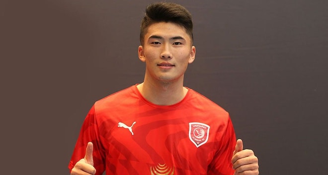 Tiền đạo Han Kwang-song của tuyển Triều Tiên, hiện đang thi đấu cho Al-Duhail ở giải VĐQG Qatar. Ảnh: NK News