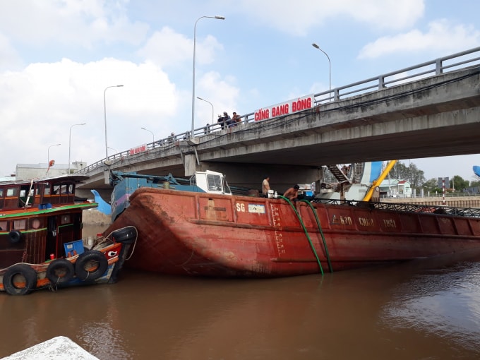 Hiện trường vụ tai nạn.