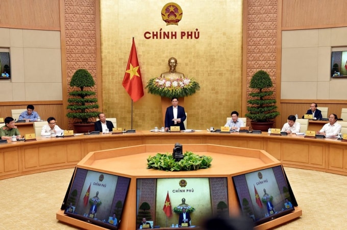 Một cuộc họp của Thường trực Chính phủ do Thủ tướng Phạm Minh Chính chủ trì.