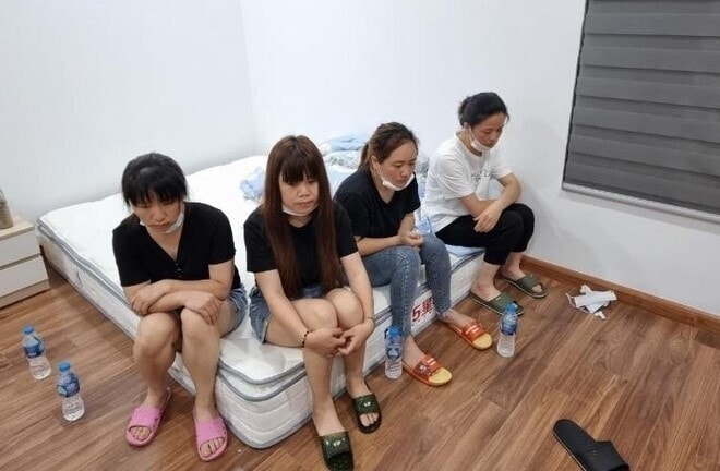 4 trong 12 đối tượng người Trung Quốc nhập cảnh và cư trú trái phép bị phát hiện. Ảnh: vtc.vn