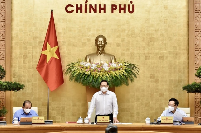 Thủ tướng Phạm Minh Chính chủ trì phiên họp.