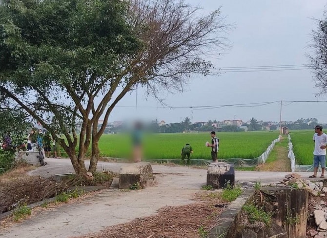 Hiện trường vụ việc.
