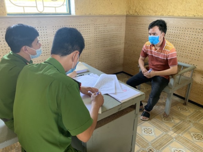 Đối tượng Nguyễn Tiến Sỹ tại Trại tạm giam, Công an tỉnh Quảng Bình