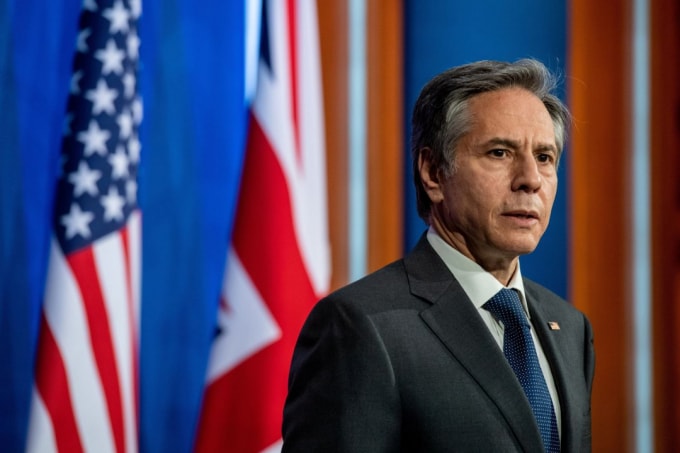 Ngoại trưởng Hoa Kỳ Antony Blinken. Ảnh: Reuters