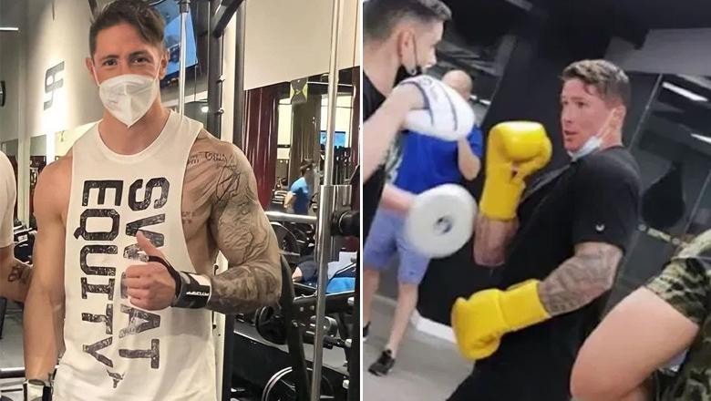 Cựu tiền đạo Fernando Torres khoe cơ bắp khủng, gia nhập làng boxing. Ảnh: internet
