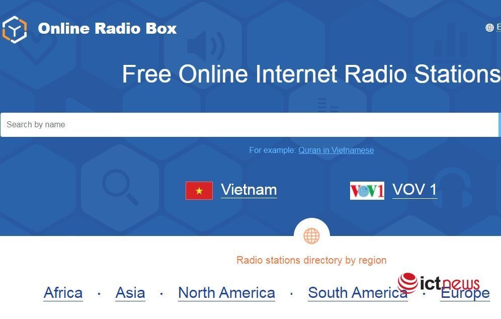Giao diện của 1 trong 3 website vi phạm bản quyền của VOV.