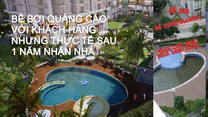 Cư dân tố quảng cáo không đúng sự thật.