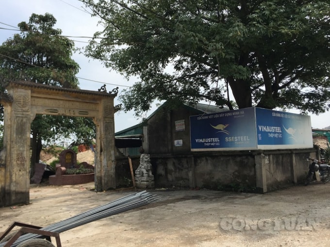 Đất nghĩa trang An Đinh - Nghĩa Lộ biến thành nơi tập kết, kinh doanh vật liệu xây dựng.