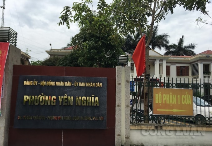 UBND phường Yên Nghĩa, quận Hà Đông có dấu hiệu buông lỏng quản lý, bao che cho những sai phạm về đất đai, trật tự xây dựng.